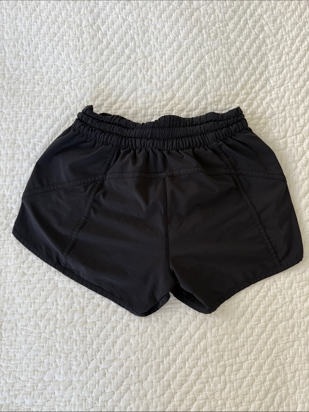 Women’s Black Layered Athletic Shorts - Picture 2 of 3